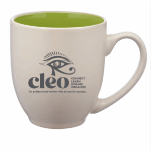 CLEO 16 oz. Carter Creme Bistro Ceramic Mug