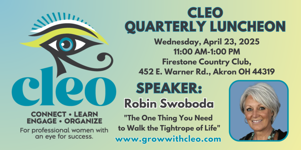 Robin Swoboda - April quarterly luncheon speaker 